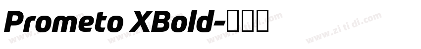 Prometo XBold字体转换 Prometo XBold字体转换
